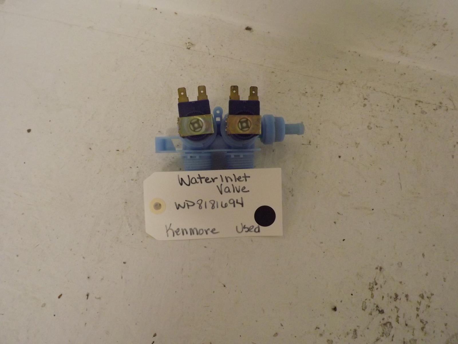 Kenmore Washer WP8181694 Water Inlet Valve Used Kenmore Washer WP8181694 Water Inlet Valve Used